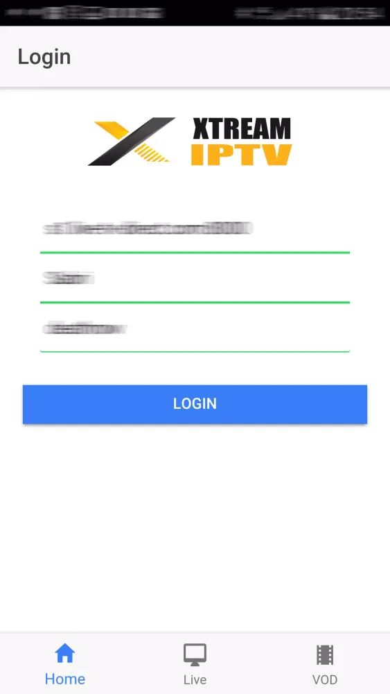 Captures d'écran de Xtream IPTV Player