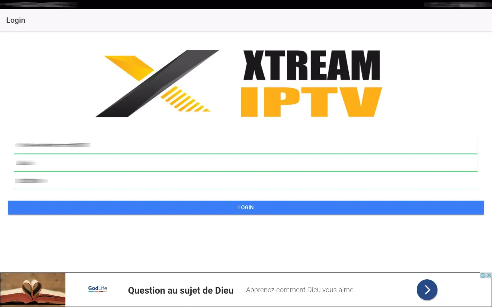 Captures d'écran de Xtream IPTV Player