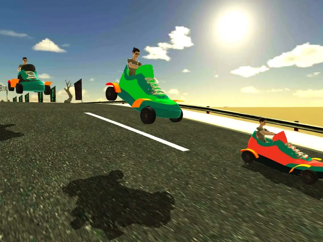 Furious Shoes Car Racing 3D iPad  Screenshots