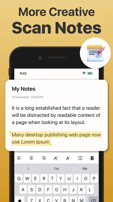 Capturas de tela do Notes+ for iPhone,Note Taking