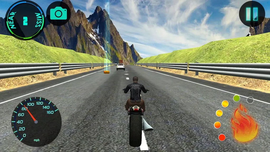 Capturas de tela do Highway Speed Bike Riding