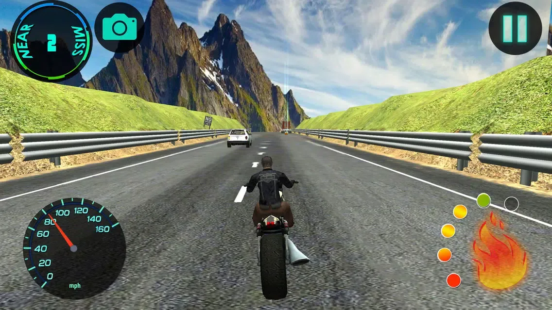 Capturas de tela do Highway Speed Bike Riding