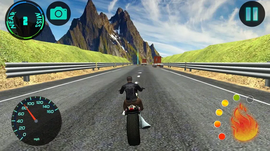 Capturas de tela do Highway Speed Bike Riding
