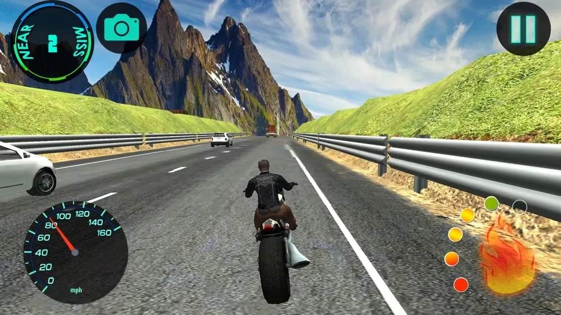 Capturas de tela do Highway Speed Bike Riding