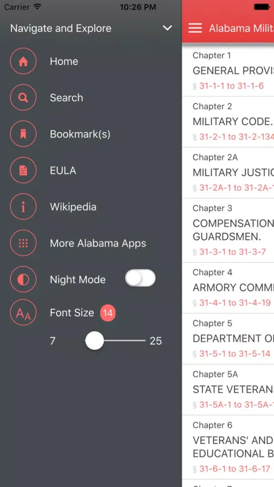 Alabama Military Affairs and Civil Defense應用截圖