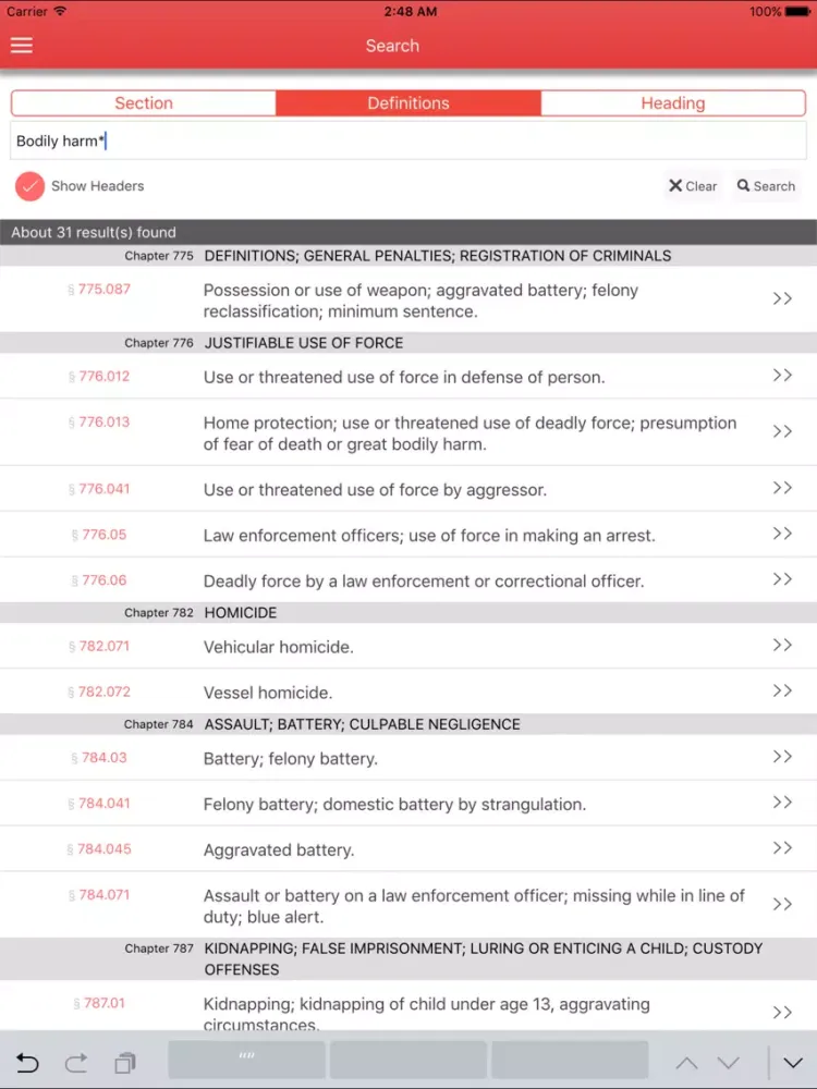 Florida Labor iPad 應用截圖