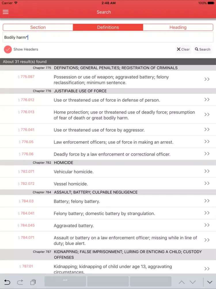 Florida Municipalities iPad  Screenshots