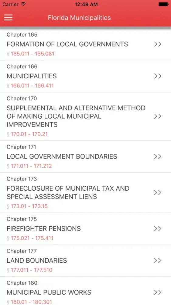 Florida Municipalities Screenshots