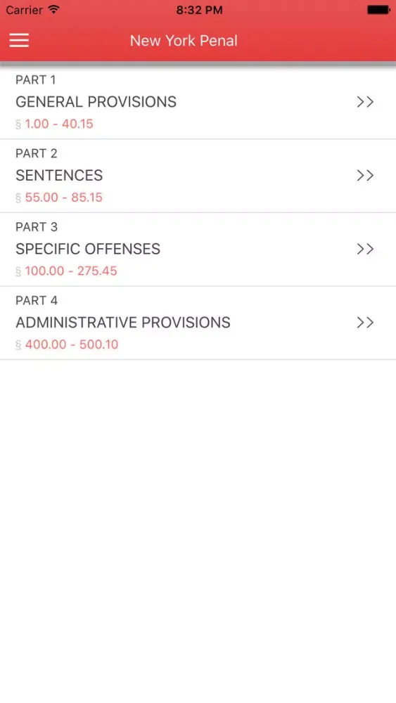 Capturas de pantalla de NY Penal Code 2017