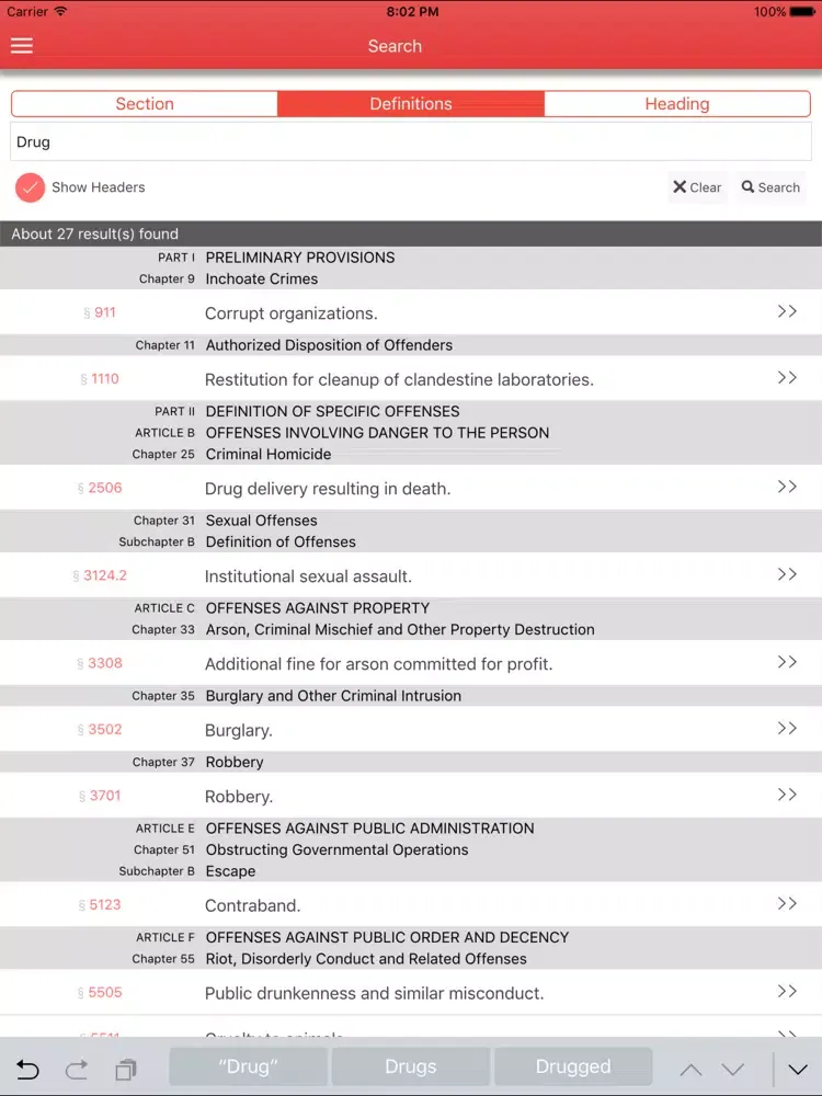 PA Crime and Offense iPad  স্ক্রিনশট