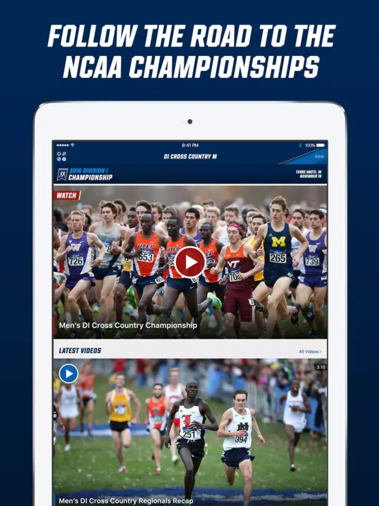 ภาพหน้าจอของ NCAA Sports iPad 