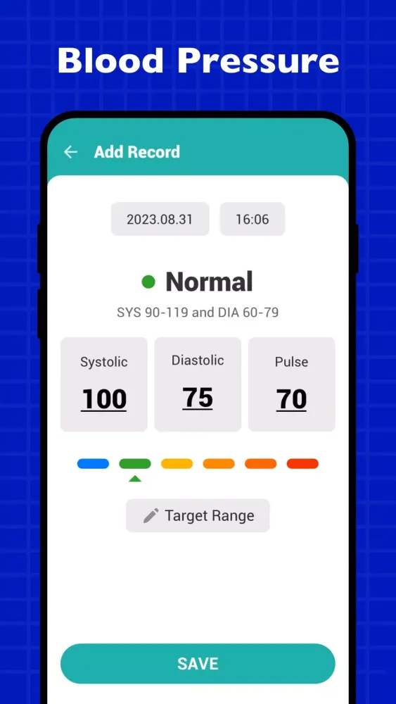 ภาพหน้าจอของ Blood Sugar & Pressure Tracker