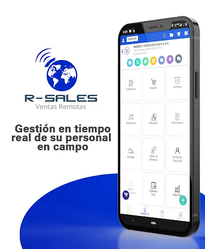 Zrzuty ekranu R-SALES "Ventas Remotas"