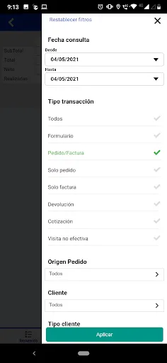 Zrzuty ekranu R-SALES "Ventas Remotas"