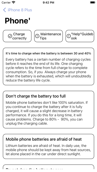 Capturas de pantalla de ChargingTips - battery level