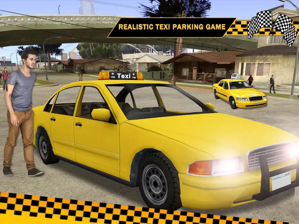 3D Taxi Car Driver Parking Game iPad  Screenshots
