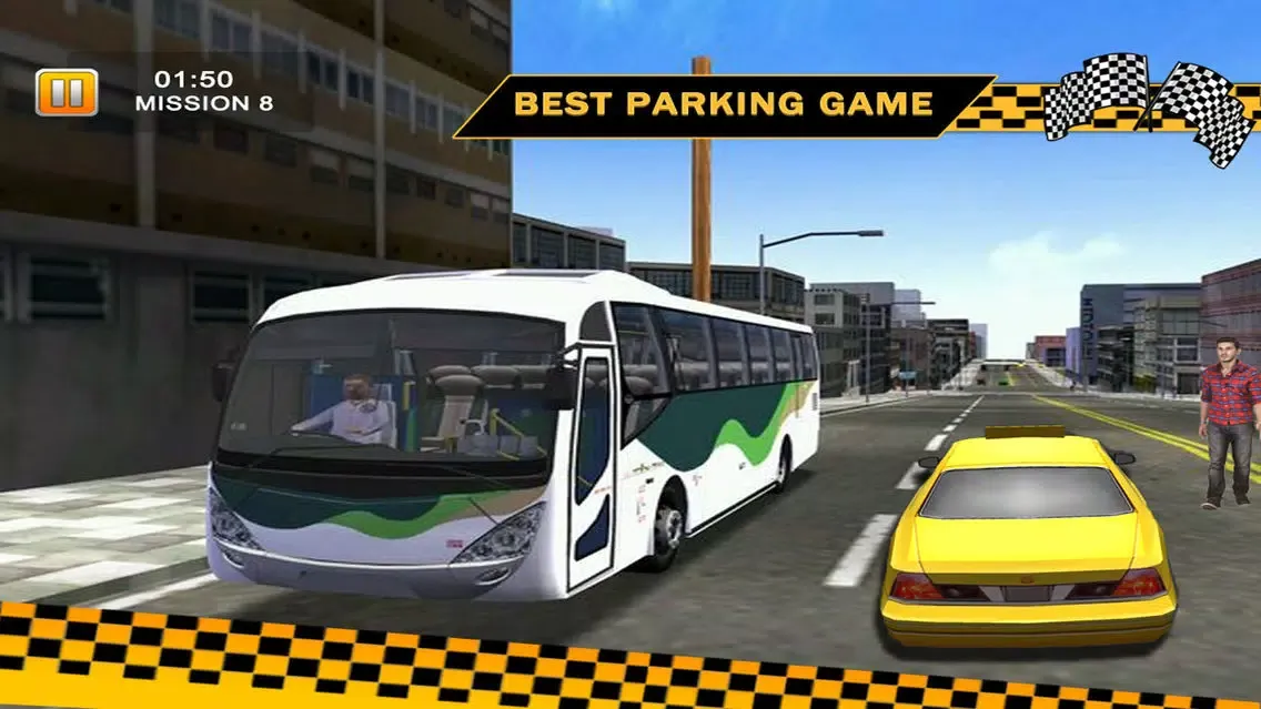 3D Taxi Car Driver Parking Game Screenshots