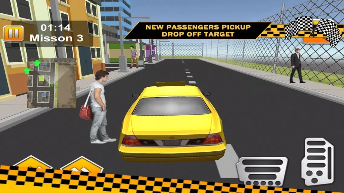 3D Taxi Car Driver Parking Game Screenshots