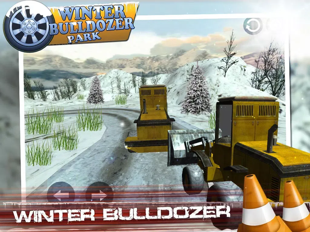 3D Winter Bulldozer Park Games iPad 應用截圖