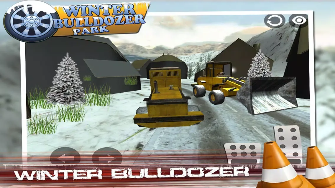 3D Winter Bulldozer Park Games應用截圖
