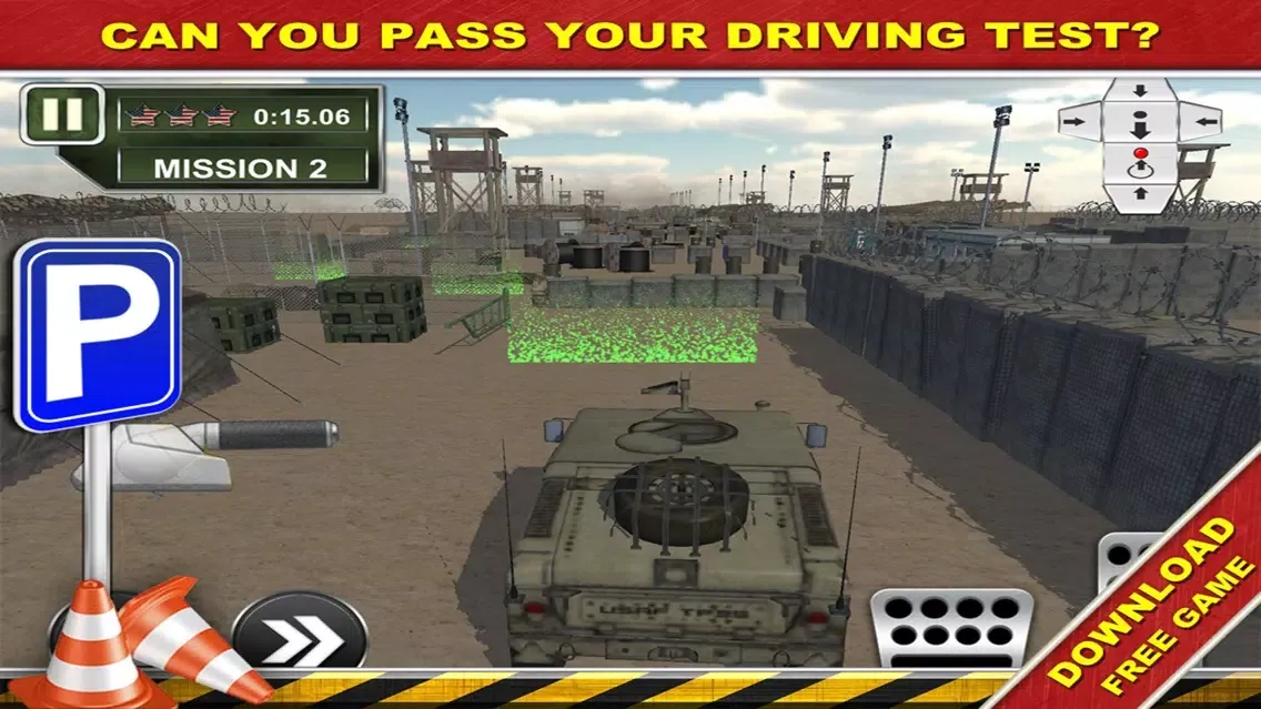 Скриншоты Army Truck, Jeep, Van - 3D Parking Game