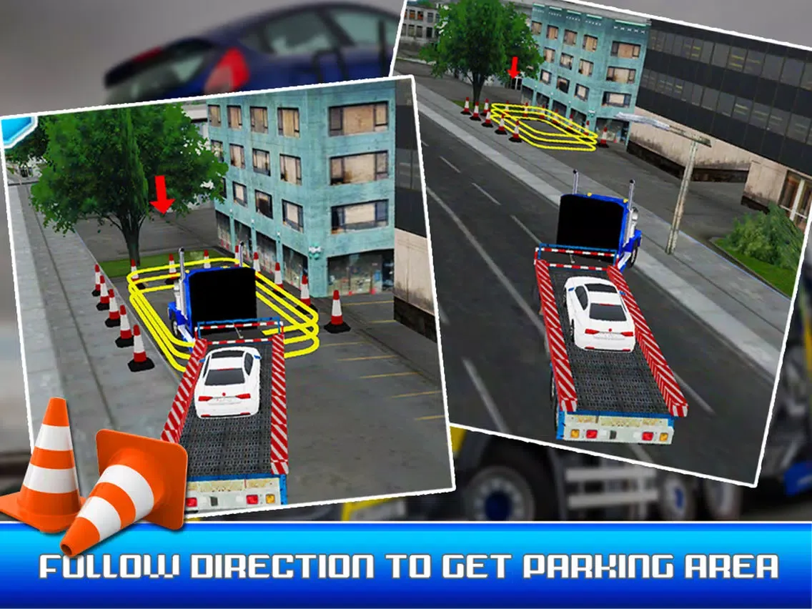 City Car Transport Truck Parking Simulator iPad  سکرین شاٹس