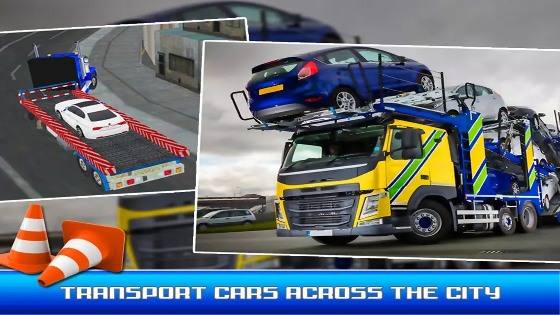 City Car Transport Truck Parking Simulator سکرین شاٹس