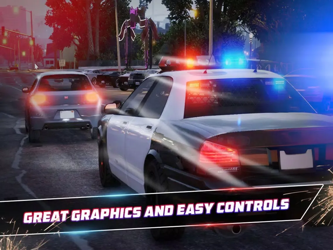 Zrzuty ekranu Criminal Chase - Police Car Driver 3D Simulator iPad 