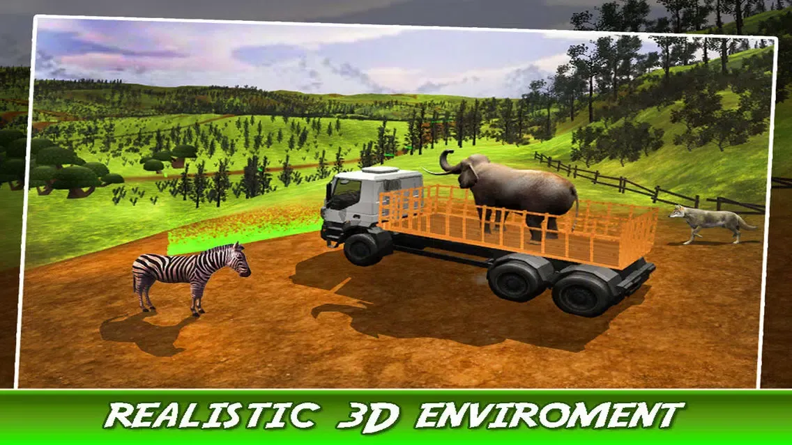 Captures d'écran de Elephant Transporter Truck Driver Simulator