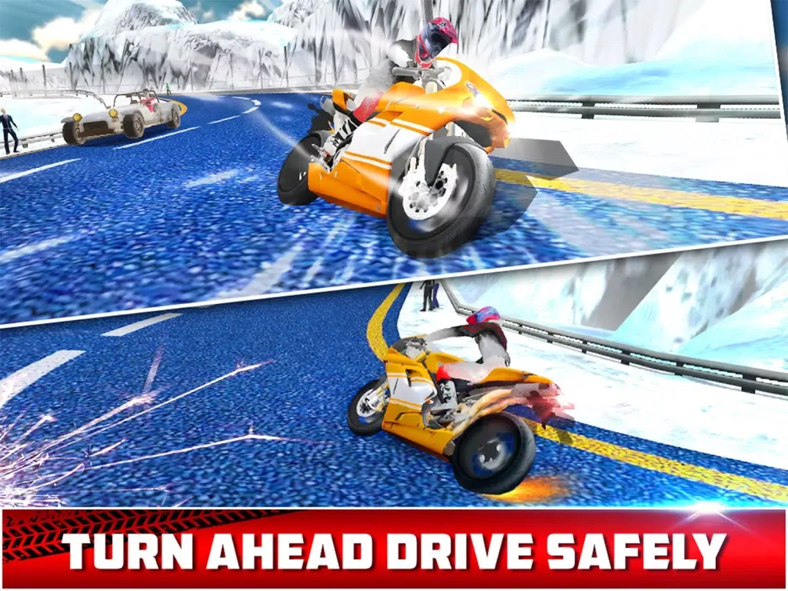 Extreme Motorbike Rider - Frozen Highway iPad 應用截圖