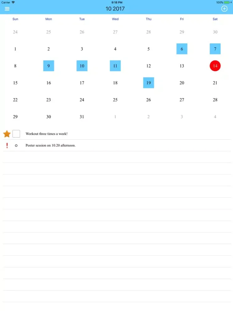 Blue Bullet: Plan Your Day! iPad  Ekran Görüntüleri