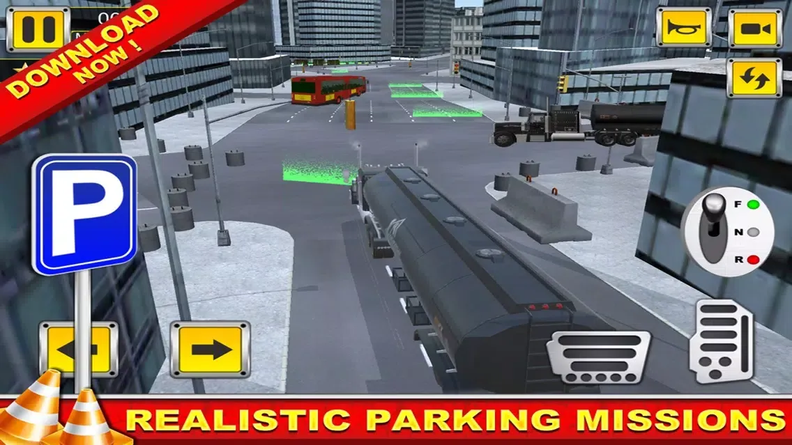 Capturas de tela do Multi Level - Big Truck, Mixer Truck, Backhoe - Parking Simulator 3D Games