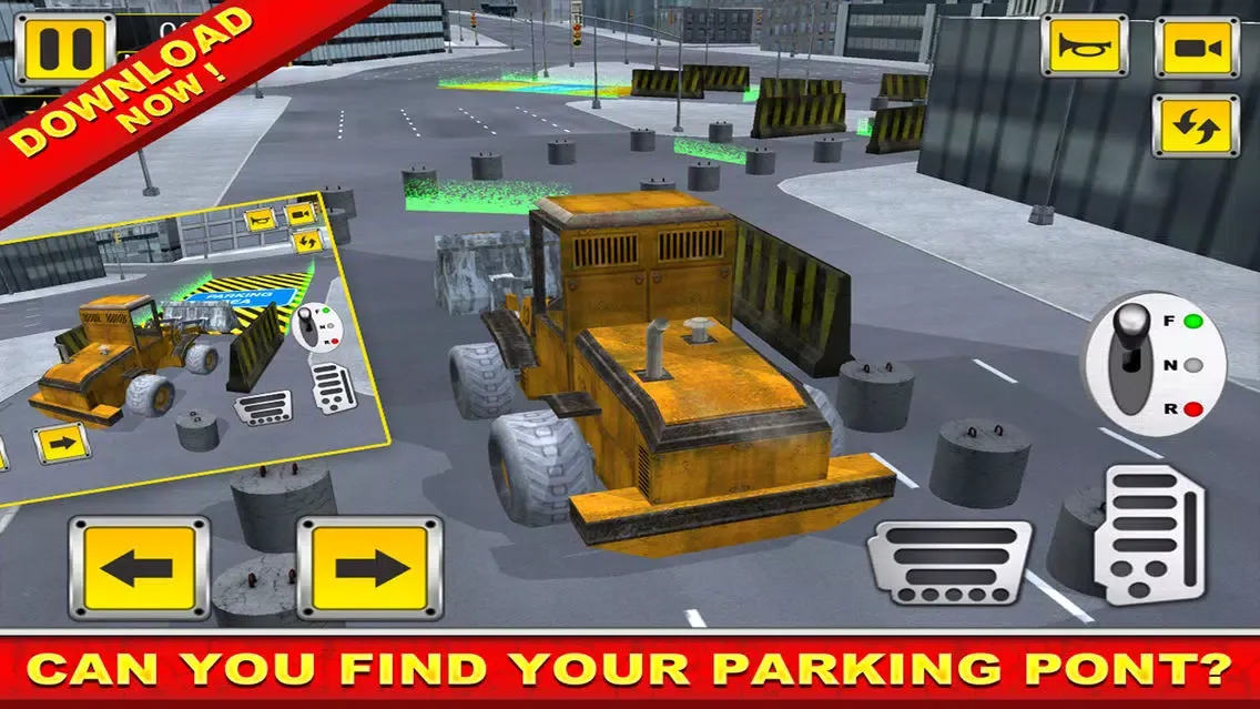 Capturas de tela do Multi Level - Big Truck, Mixer Truck, Backhoe - Parking Simulator 3D Games