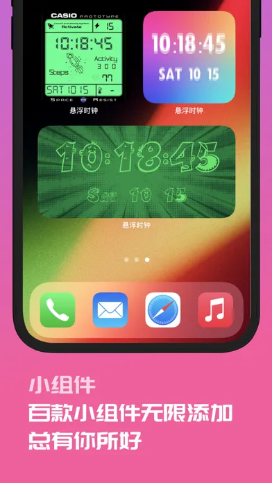 Tangkapan layar OnTimeDo-Floating & flip clock