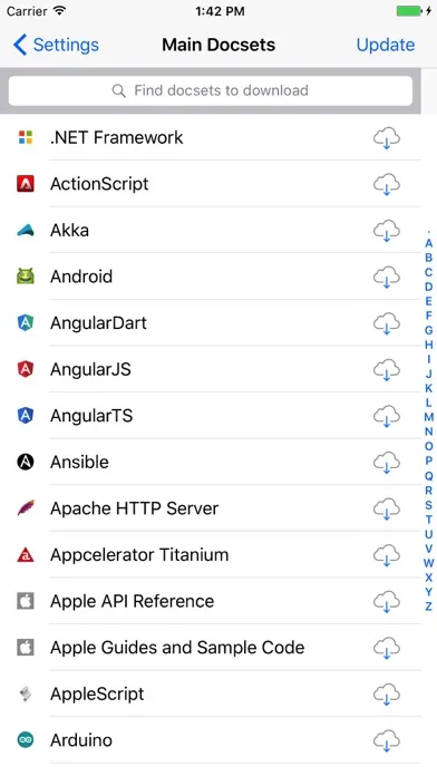 Capturas de pantalla de API In Pocket