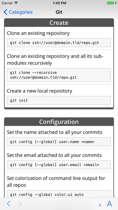 Capturas de pantalla de API In Pocket