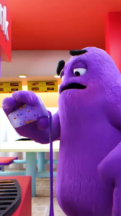 Скриншоты Grimace Shake