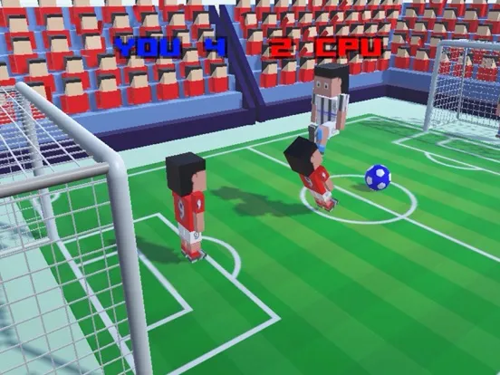 Tangkapan skrin 3D Happy Soccer iPad 
