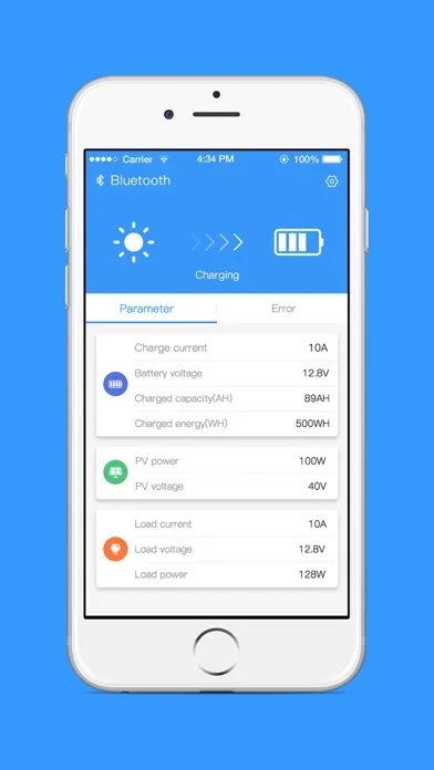 Limopower solar controller Screenshots