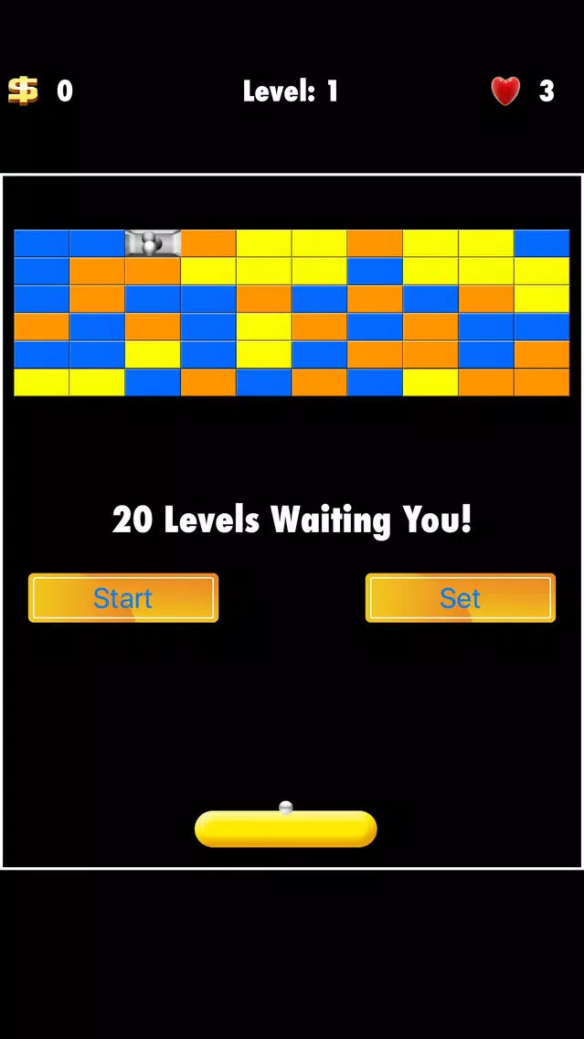 ภาพหน้าจอของ brick breaker splits game - split and break glass