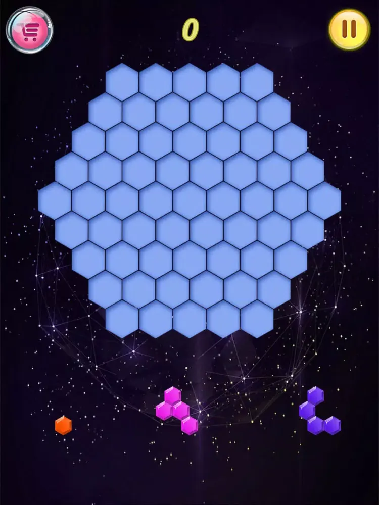 Tangkapan skrin hexagon fall pop hex fit - hexa puzzle blast toy iPad 