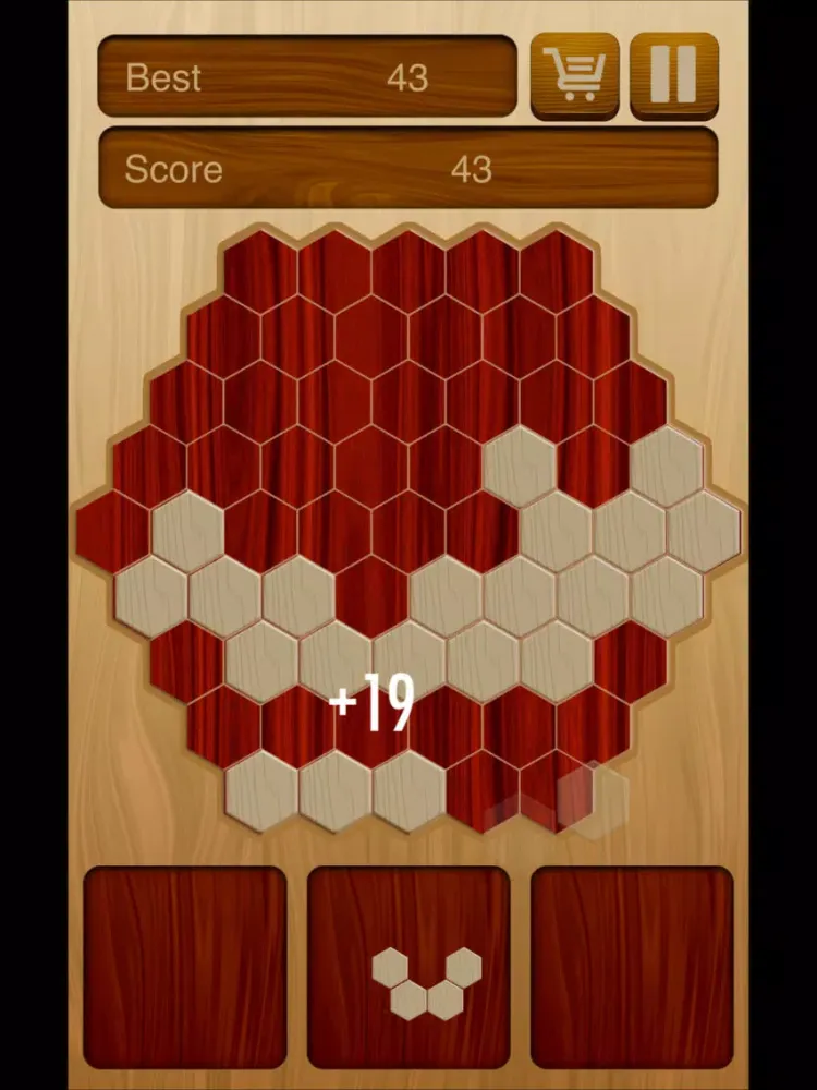 صور wood hexagon puzzle game iPad 