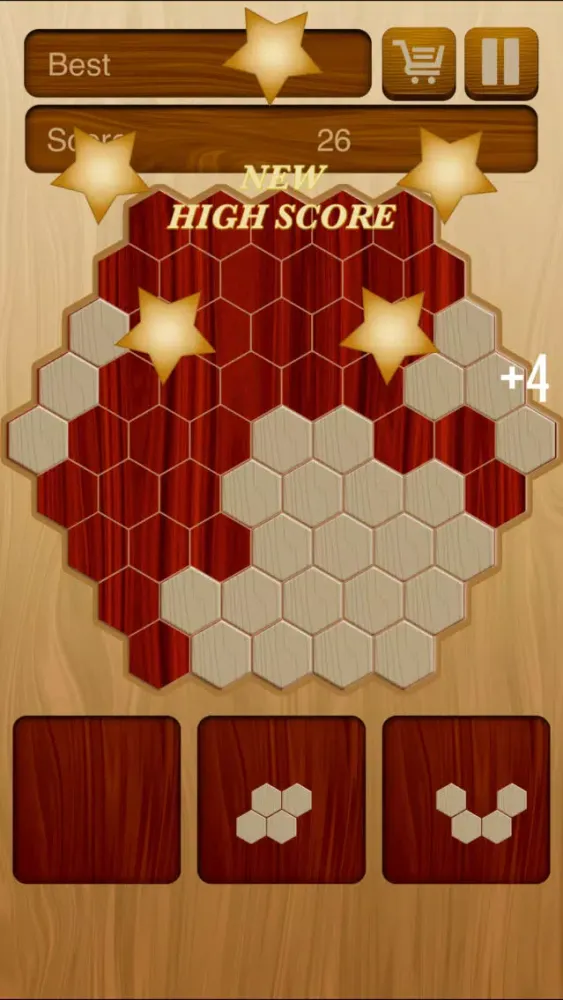 صور wood hexagon puzzle game