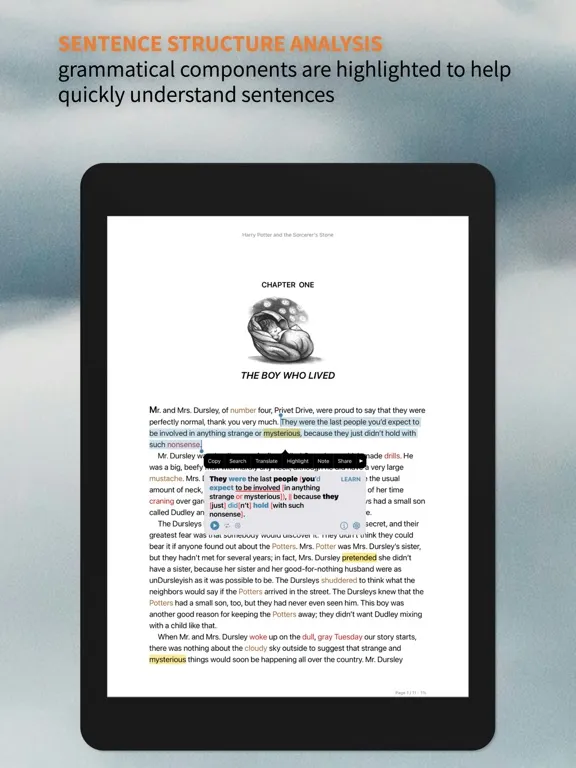 تصاویر 听阅 - 轻松读懂英文原著 iPad 