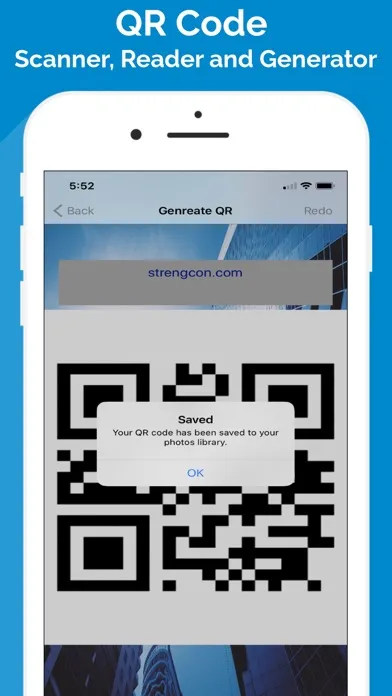 Capturas de tela do QR Scanner Reader Generator