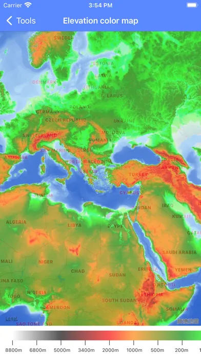 Elevation Map-Mountain Weather 스크린샷