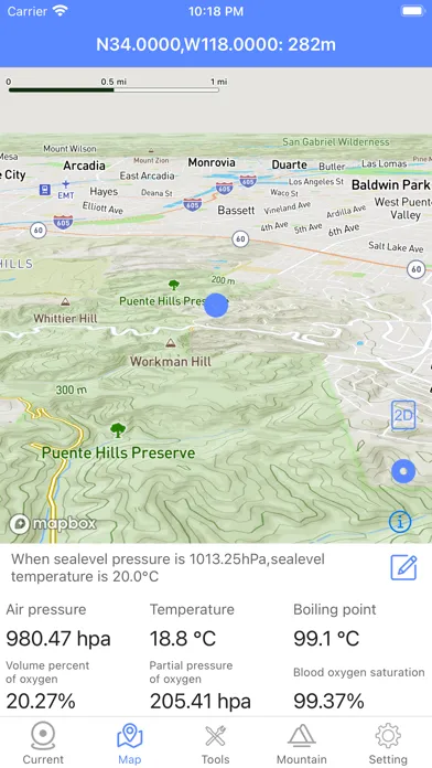 Elevation Map-Mountain Weather 스크린샷