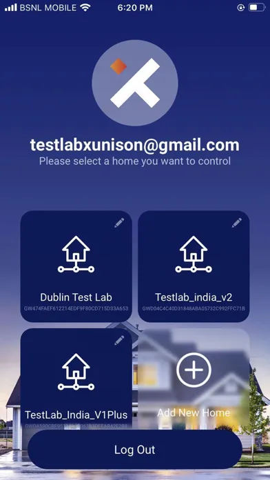 ภาพหน้าจอของ X-Home