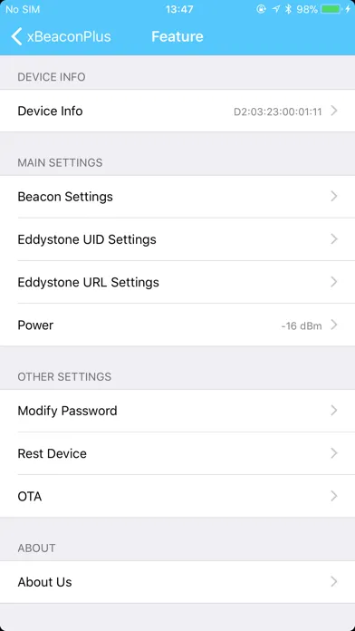 xBeaconPlus Screenshots