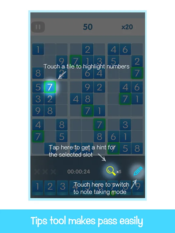 Zrzuty ekranu Sudoku Board iPad 